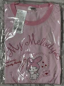 未使用 未開封 サンリオ マイメロディ My Melody オトナ TシャツBIG カレッジ ピンク M〜L マイメロ 半袖