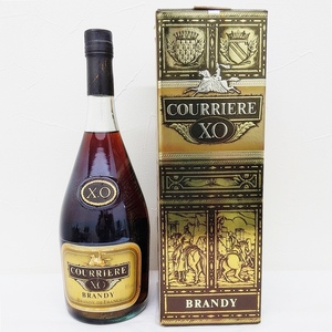 B24-908 COURRIEREklie-ruXO brandy 700ml 40% France foreign alcohol old sake box attaching export go in service center not yet . plug 