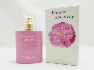 B24-739【開封済/ほぼ未使用】DIOR ディオール オードトワレ Forever and ever フォーエバー アンド エバー 50ml 香水 フレグランス 箱 EDT