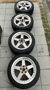 MAZDASPEED マツダスピード　MS-01 17インチ　114.3 5h 8j+35 9j+34 4本セット　RX-7 FC3S FD3S