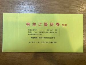 H2O リテイリング 株主優待券 1冊(5枚綴り)(エイチ・ツー・オー)(阪急阪神) 有効期限:2024年6月30日