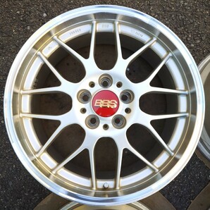 鍛造 BBS RG-R DSK ダイヤモンドシルバークリア 18インチ 8J+35 RG753 PCD114.3 5穴 4本の画像5