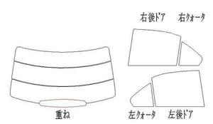 ベンツCクラス 204041 リア用スモークセット フィルム選択可能！