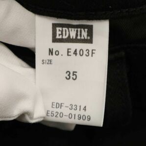 EDWIN エドウィン E403F 通年 リヨセル混★ ストレッチ デニム パンツ ジーンズ Sz.35 メンズ 黒 日本製 大きいサイズ C4B01533_3#Pの画像8