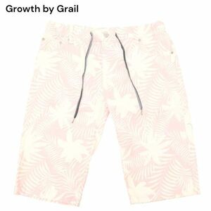 Growth by Grail グロースバイグレイル 春夏 Relax Fit リーフ総柄★ イージー ショート パンツ Sz.LL　メンズ　C4B01525_3#P