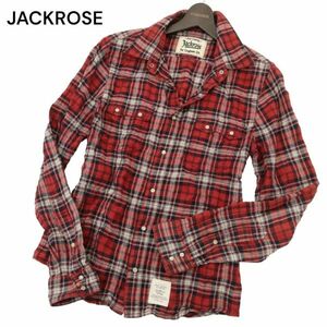 JACKROSE ジャックローズ 通年 長袖 ウエスタン チェック★ シャツ Sz.M　メンズ　C4T03069_4#C