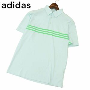 21SS★ adidas GOLF アディダス ゴルフ 春夏 HEAT.RDY★ ロゴ スリーストライプス 半袖 ポロシャツ Sz.M　メンズ ゴルフ　C4T03072_4#A