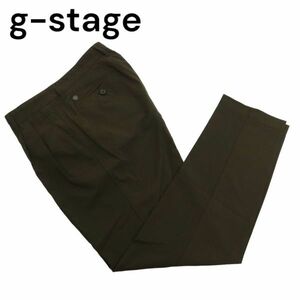 g-stage ジーステージ 春夏 ロゴ プレート★ 吸汗速乾 チェック ストレッチ スラックス パンツ Sz.46　メンズ　C4B01694_4#P