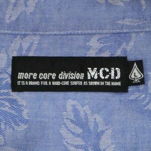 MCD more core division エムシーディー 通年 ロゴ刺繍★ 花柄 フラワー総柄 ジャガード 長袖 シャツ Sz.L メンズ 日本製 C4T03366_4#Cの画像6