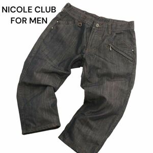 NICOLE CLUB FOR MEN ニコルクラブ フォーメン 春夏 クロップド★ デニム パンツ ジーンズ Sz.44　メンズ　C4B01739_4#P