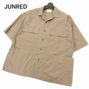 JUNRED ジュンレッド ジュンメン 春夏 オーバーサイズ★ ビッグポケット 半袖 ワーク シャツ Sz.M位　メンズ 　C4T03606_4#A