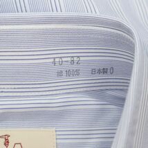 【新品 未使用】 TRUSSARDI トラサルディ 通年 胸ポケット 長袖 ストライプ シャツ Sz.40-82　メンズ 日本製　C4T03652_4#C_画像9