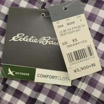 【新品 未使用】 Eddie Bauer エディーバウアー 吸水速乾 長袖 ボタンダウン チェック シャツ Sz.XS　メンズ アウトドア　C4T03737_4#C_画像4