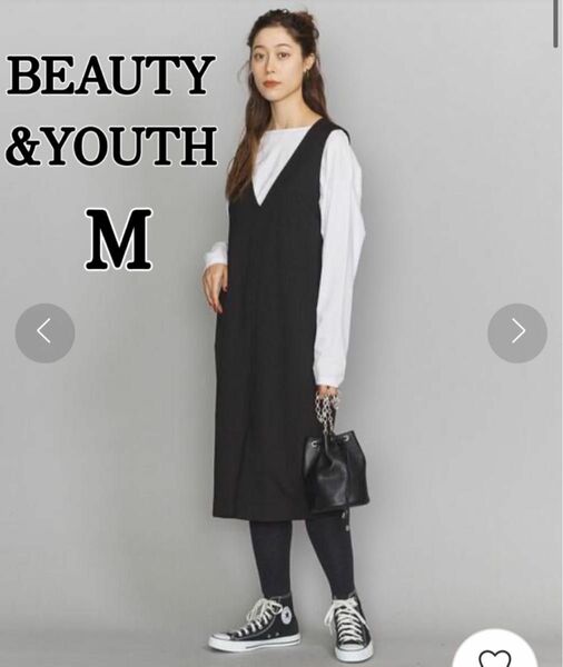 BEAUTY&YOUTH サージジャンパースカート M サロペットスカート