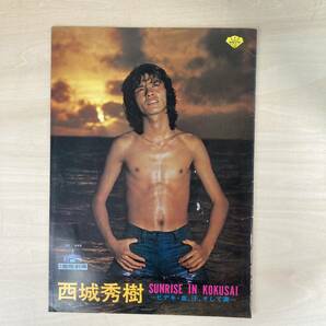西城秀樹 国際劇場 1974年 昭和49年 リサイタル パンフレット SUNRISE IN KOKUSAI 綴じ込みピンナップポスター付きの画像1