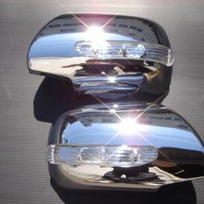 クロームメッキ LED ドアミラー サイドミラー カバー パネル トヨタ  ハイエース 200系 レジアスの画像1