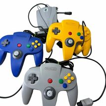 Nintendo（任天堂）NINTENDO64 コントローラー3つ NUS-001 NUS-020 ソフト7本　ポケモン他_画像5