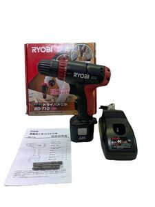 RYOBI リョービ　充電式ドライバドリル　BD-710　7.2V　箱&取扱説明書付き　使用少なめ