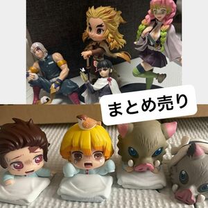 鬼滅の刃　フィギュアセット　まとめ売り　プレミアムちょこのせフィギュア　箱無し　ガチャポン