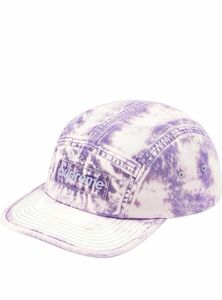 Supreme Bleached Chino Camp Cap purple パープル