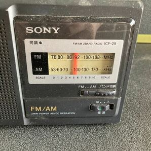 ソニー ポータブルラジオ SONY FM/AM AMラジオ ICF-29 ラジオカセットレコーダー ラジカセ オーディオ 23-605-M3の画像6