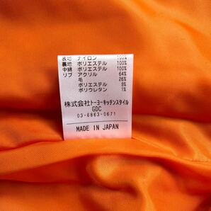 【¥71,500/新品未使用タグ付き】 GDC BOMBERJACKET ボンバージャケット Lサイズ ブラック×オレンジ フライトジャケット MA-1の画像3