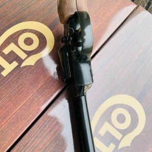 タナカ モデルガン コルトパイソン4インチRモデルHW ブルーイングカスタム 木製グリップ装着 の画像9