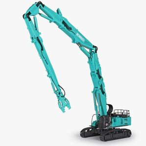 KOBELCO SK1300DLC 4ピースブーム 40m仕様 1/50スケール 大型解体機の画像1