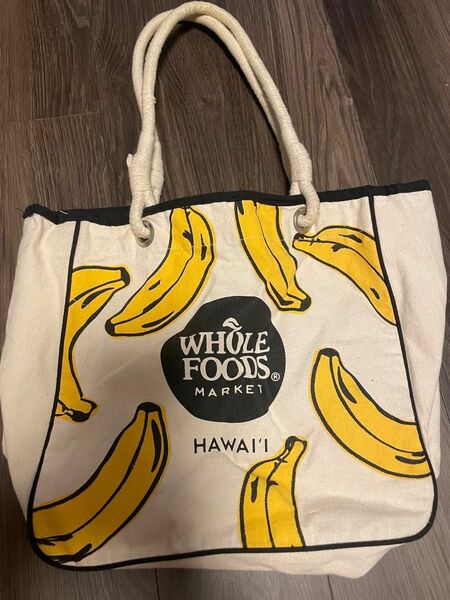 ハワイ購入　WHOLE FOODS ホールフーズ エコバッグ トートバッグ