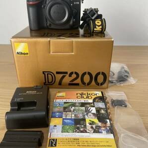 元箱・充電器付 NIKON D7200 ボディ 総ショット数13,000回程の画像1