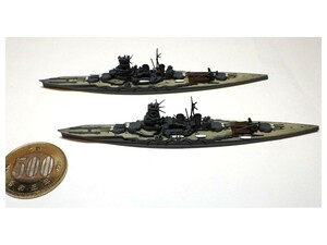 第十一戦隊セット (戦艦比叡・霧島)　DAMEYA（ダメヤ）/エイチエムエー 1/2000 レジンキット　3Dプリンター製　艦船　軍艦