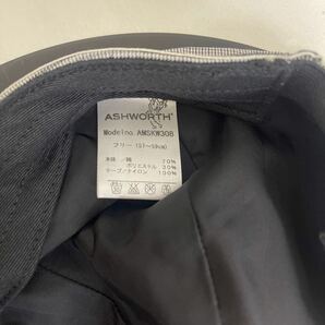 Y408. 17. アシュワース/ASHWORTH グレンチェック柄 ハンチング/ゴルフキャップ/帽子/灰色/MENS. 未使用 保管品の画像7