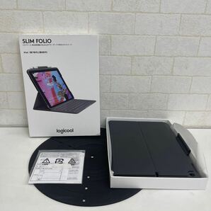 Y428. 2. ロジクール★SLIM FOLIO★iK1055BK★(グラファイト)★iPad第7世代 ★第8世代★Bluetooth★キーボード★黒★RS9K003K★の画像1