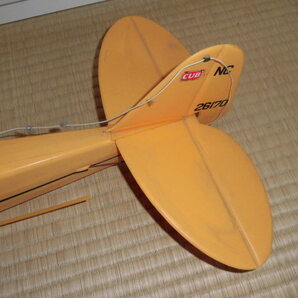 ★☆引取限定 京商 EP Piper J-3 Cub M24 パイパーカブ RC ラジコン 飛行機 動作未確認 ジャンク品☆★の画像4