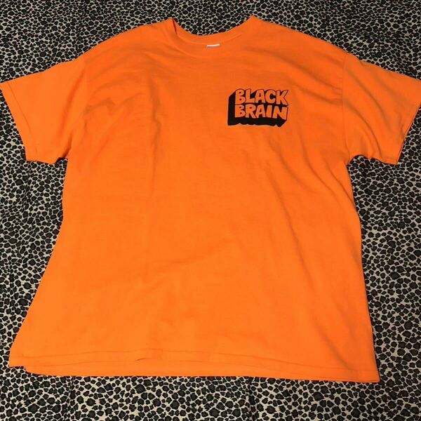 BLACK BRAIN Tシャツ オレンジ XL ブラックブレイン