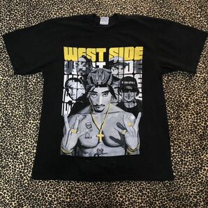 WEST SIDE ラッパー Tシャツ ブラック Lサイズ ウエストサイド 西海岸 ヒップホップ ギャング GANG 2PAC ICE CUBE SNOOP HIP HOP PRO CHAMP