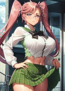 【高画質】A4サイズ イラストポスター ブロマイド 2126 高城沙耶 学園黙示録 HIGHSCHOOL OF THE DEAD HOTD