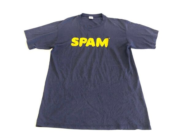 【80's】SPAM スパム 企業ロゴ 古着 プリント Tシャツ / L