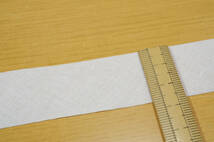 新反 綿100平折(フラットタイプ)バイアステープ オフ白系巾28mm長66m1反 ジャケット ワンピ ブラウス 縫い代の始末/縁取り_画像2