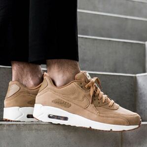 超希少！即完売品！Ron Hermanロンハーマン購入品！お洒落！カッコイイ！★NIKEナイキ AIRMAX90 ULTRA 2.0 Ltr Flax！ゴールデンサイズ26㎝の画像8