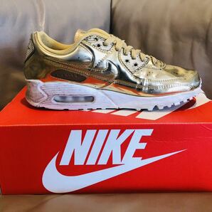 超希少！掲載モデル！即完売品！激レアカラー！お洒落！カッコイイ！★NIKEナイキ AIRMAX90 SP Metallic Gold！ゴールデンサイズ27㎝！★の画像6