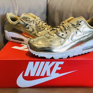 超希少！掲載モデル！即完売品！激レアカラー！お洒落！カッコイイ！★NIKEナイキ AIRMAX90 SP Metallic Gold！ゴールデンサイズ27㎝！★の画像2