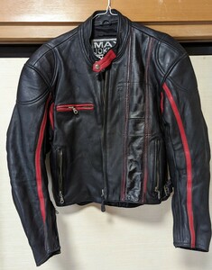 MAX JOKERS オールレザー ライダース　バイカー　ジャケット 中古品 サイズLL