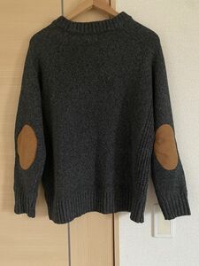 エルボーパッチ　ニットトップス　XL