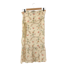 フランス製 ISABEL MARANT イザベルマラン ラップスカート ロングスカート Fサイズ フラワープリント 花柄 ベージュ_画像2