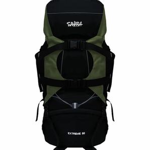 FieldSAHARA] フィールドサハラ リュック バックパック キャンプ 登山 大容量 80L ダークグリーンの画像1