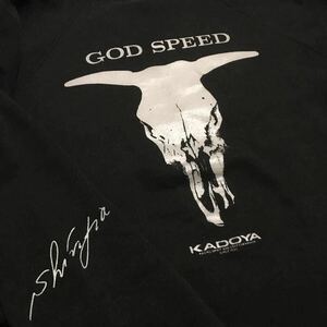 古着☆カドヤ KADOYA☆GOD SPEED Shinya レプリカ トレーナー ブラック L☆ゴッドスピード☆当時もの