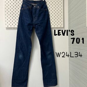 訳あり LEVI'S リーバイス W24レディース 701 507010008 デニムパンツ ジーパン ジーンズ 復刻ストレート