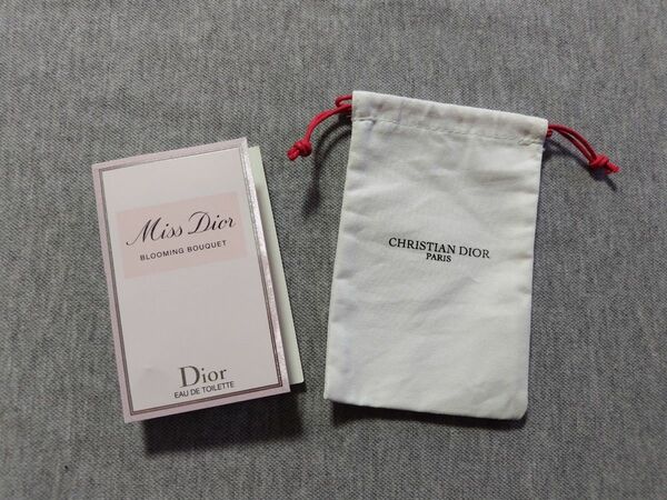 クリスチャンディオール ミスディオール ブルーミングブーケ 1ml　オードゥトワレ・ノベルティ巾着　Dior