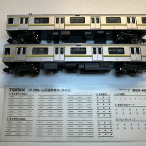 TOMIX 209系 室内灯付 房総色 T車 2両の画像3